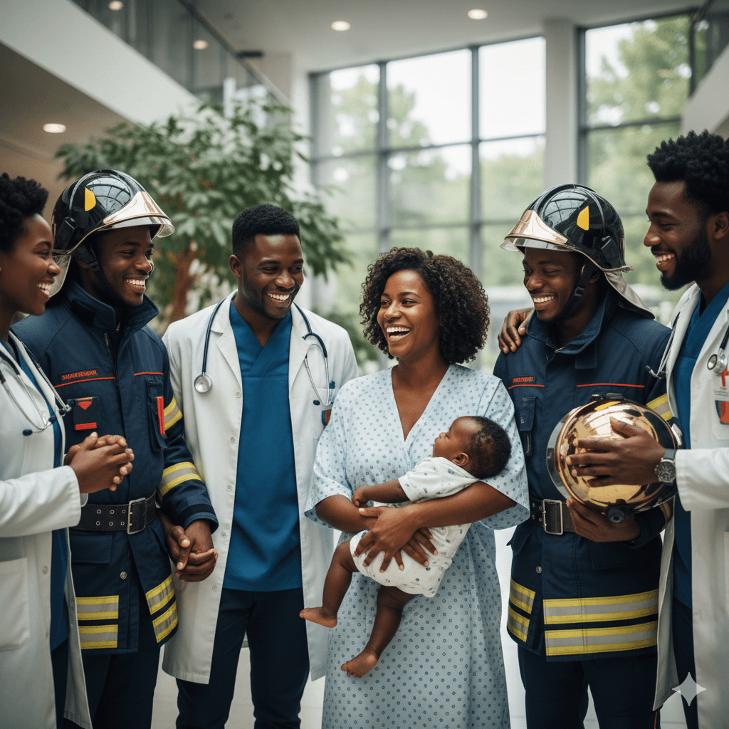 Professionnel de santé souriant